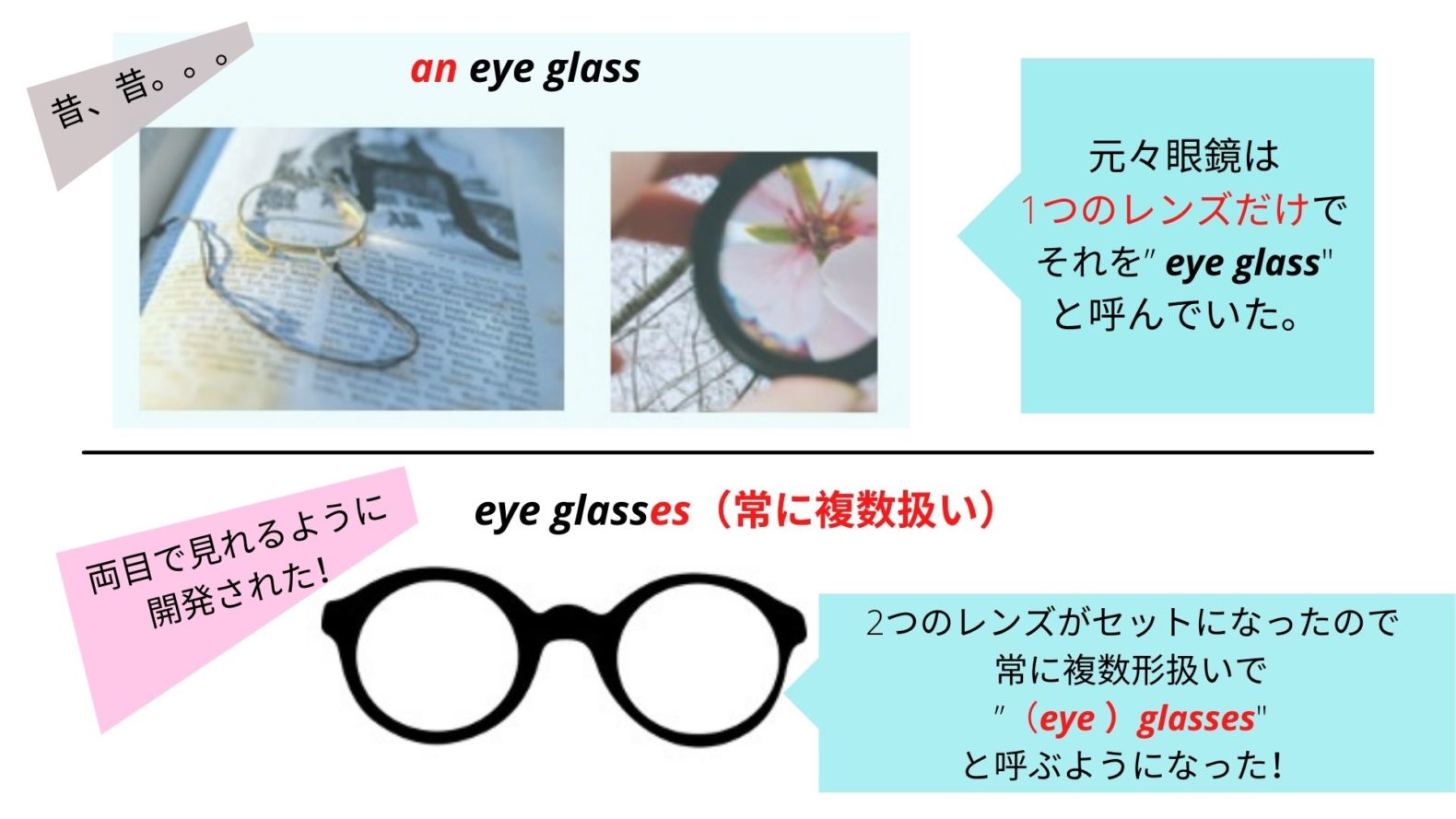 ネィティヴから教わったメガネ Glasses とガラス製コップ 複数 Glasses の異なる捉え方 なるほど納得の理由 どこでもタフ In 海外